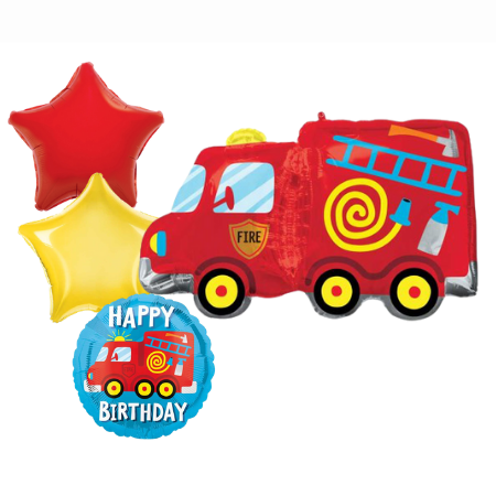 Fire Engine Balloon Sets I Helium Balloons Ruislip I My Dream Party Shop