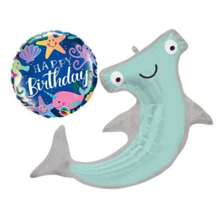 Giant Smiley Hammerhead Foil Balloons I Helium Balloons I My Dream Party Shop