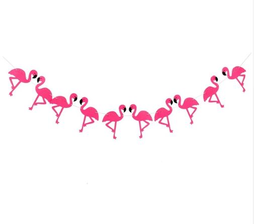 Hot Pink Flamingo Garland I Flamingo Party Decorations I My Dream Party Shop I UK