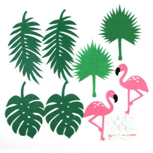 Pink Flamingo and Leaf Garland I Tropical Party Decorations I My Dream Party Shop I UK