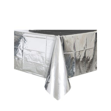 Metallic Silver Table Cover I Pretty Silver Tableware I My Dream Party Shop I UK