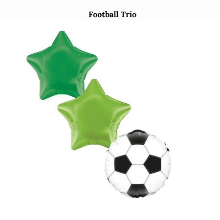 Football Trio Balloon Set I Helium Balloons Ruislip I My Dream Party Shop