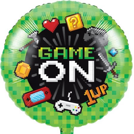 Game On 1 Up Balloon I Gaming Party Supplies I My Dream Party Shop UK