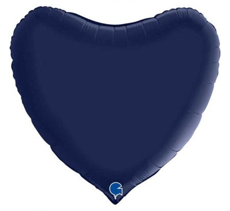 Giant 36 Inch Navy Helium Heart Balloon I Valentines Balloons I My Dream Party Shop