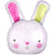 Giant Bunny Head Helium Balloon I Collection Ruislip I My Dream Party Shop