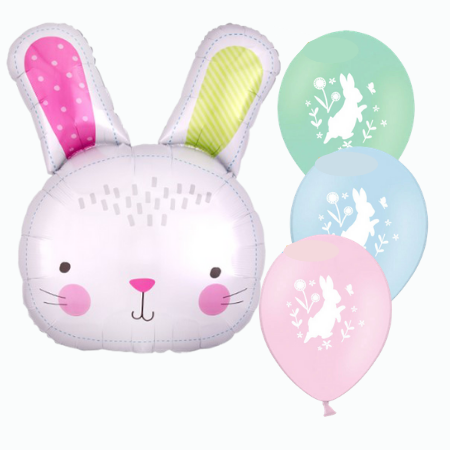 Giant Bunny Supershape Balloon  I Helium Balloons Ruislip I My Dream Party Shop