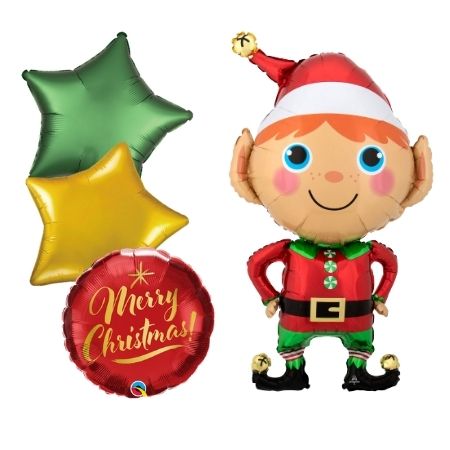 Giant Elf Christmas Helium Balloon Set I Christmas Balloons Ruislip I My Dream Party Shop