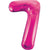 Gigantic Metallic Pink Foil Number 7 Balloon I Milestone Birthday I My Dream Party Shop