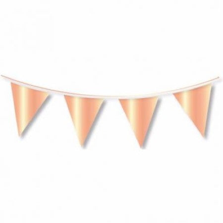 Giant Metallic Rose Gold Bunting 30 cm I Rose Gold Party Decorations I My Dream Party Shop
