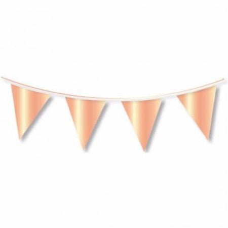 Giant Metallic Rose Gold Bunting I Rose Gold Party Decorations I My Dream Party Shop
