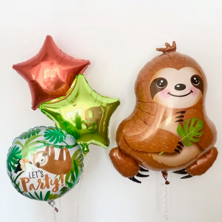 Sloth Foil Balloons Inflated for collection Ruislip I My Dream Party Shop