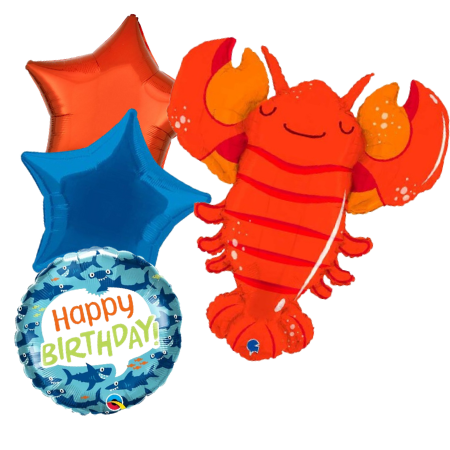Giant Smiley Lobster Foil Balloon Sets I Helium Balloons Ruislip I My Dream Party Shop