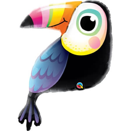 Giant Toucan Supershape Balloon 41 inches I Tropical Party Balloons I My Dream Party Shop UK