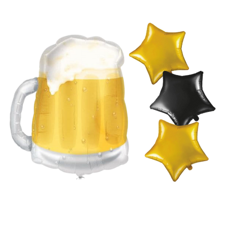 Beer Glass Helium Balloon Set  I Helium Balloons Ruislip I My Dream Party Shop