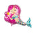Mermaid Foil Balloons Inflated with Helium for Collection I My Dream Party Shop Ruislip