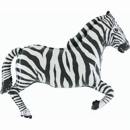 Giant Zebra Shaped Helium Balloon I Collection Ruislip I My Dream Party Shop