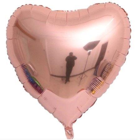 Giant Metallic Rose Gold Heart Balloon I Cool Valentines Balloons I UK