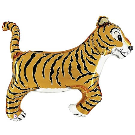 Giant Tiger Foil Balloon I Jungle Party Decorations I My Dream Party Shop UK