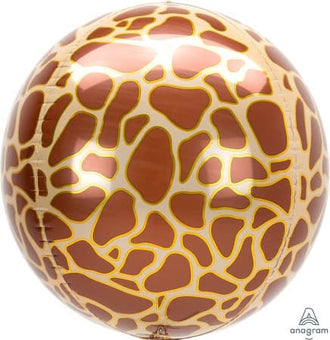 Metallic Giraffe Print Orbz Balloon I Jungle Balloons I My Dream Party Shop UK