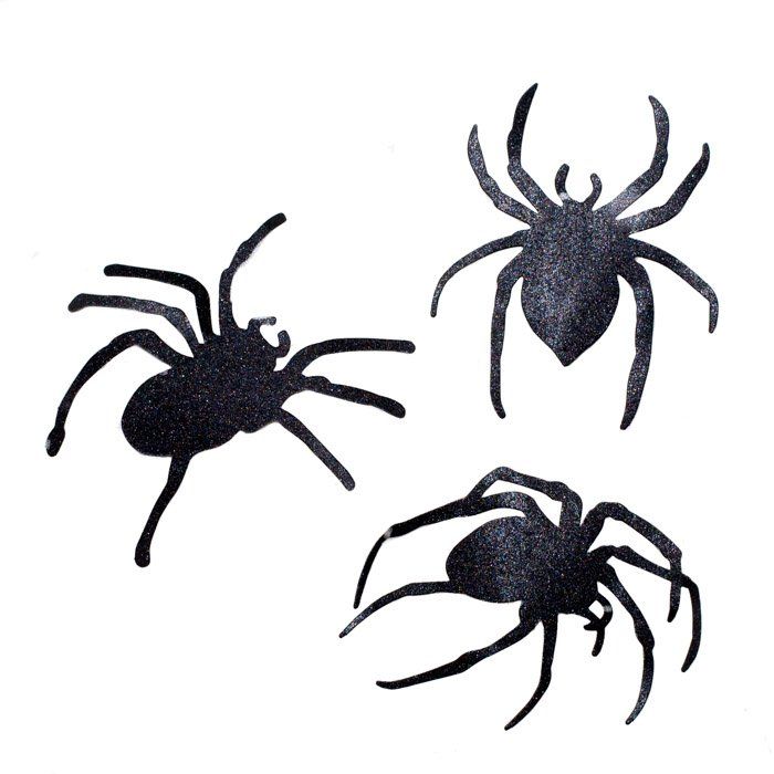 Black Spider Cutout Decorations I Cool Halloween Party Supplies I My Dream Party Shop I UK