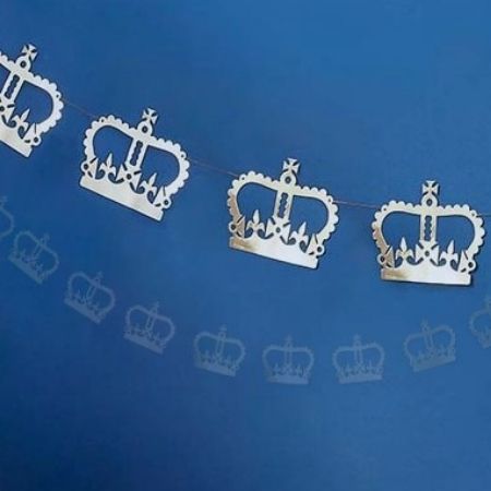 Gold Crown Garland I Royal Jubilee Party Decorations I My Dream Party Shop