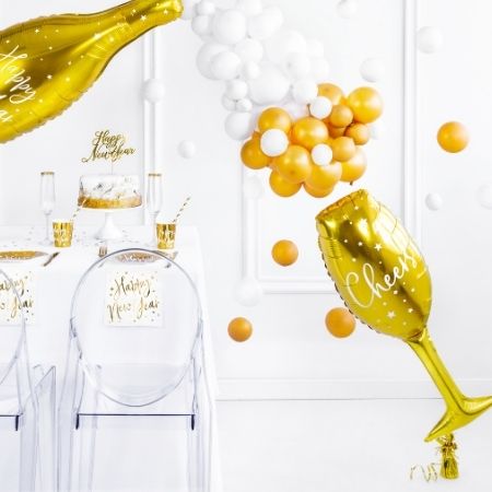 Gold Champagne Glass Balloon I New Year's Eve Party Decorations I My Dream Party Shop
