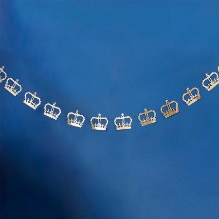 Gold Crown Garland I Princess Party Decorations I My Dream Party Shop