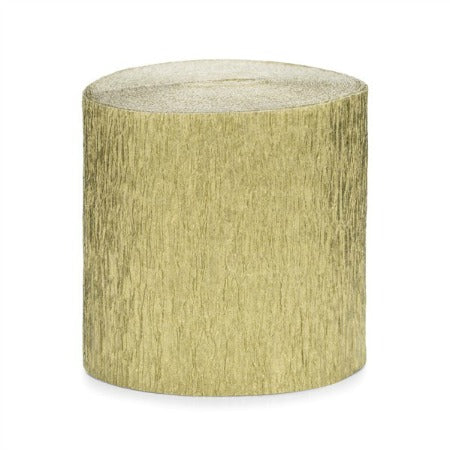 Gold Crepe Paper Streamer I Gold Party Decorations I My Dream Party Shop UK