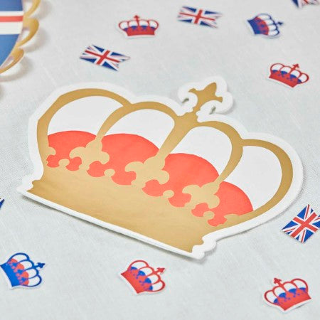 Royal Coronation Crown Napkins I Coronation Street Party Tableware I My Dream Party Shop UK