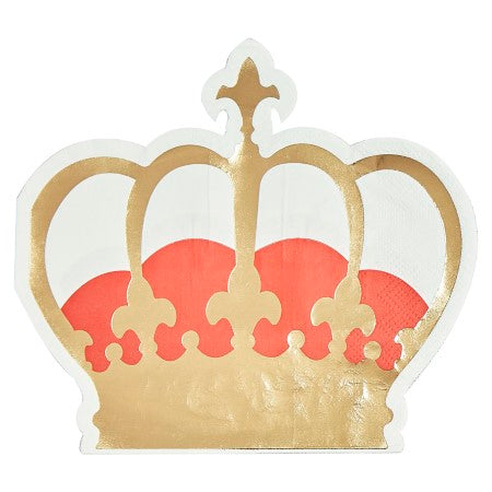 Crown Shaped Party Napkins I Coronation Party Tableware I My Dream Party Shop UK