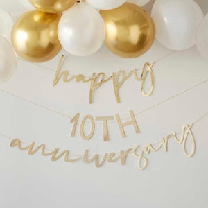 Customisable Anniverary Garland I Anniversary Party Supplies I My Dream Party Shop UK