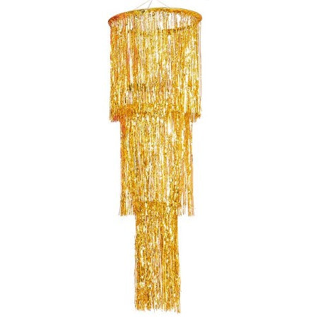 Gold Fringe Party Chandelier I Gold Party Supplies I My Dream Party Shop UK