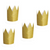 Gold Glitter Mini Crowns - 4 Pack I Dressing Up Supplies I My Dream Party Shop