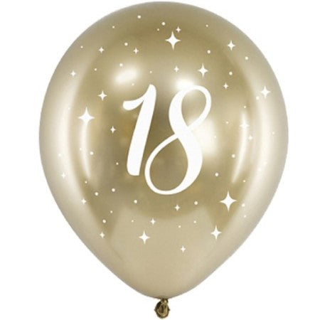 White Gold 18 Latex Balloons I Modern 18th Birthday Party  Supplies I My Dream Party Shop