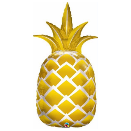 Giant Gold Pineapple Foil Balloon I Tropical Summer Party Decorations I My Dream Party Shop I UK