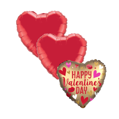 Gold Happy Valentine's Day Balloon I Helium Balloons Ruislip I My Dream Party Shop