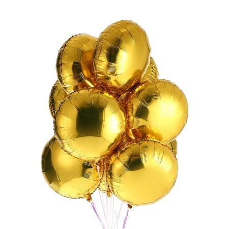 Gold Round Foil Balloon I Gold Party Decorations I My Dream Party Shop UK