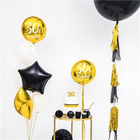 Gold and White Foil 30th Birthday Balloon I 30th Birthday Party Supplies I My Dream Party Shop UK