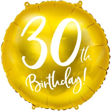 Gold 30th Birthday Foil Balloon I 30th Birthday Party Supplies I My Dream Party Shop UK