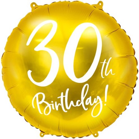 30th Birthday Gold Balloon I 30th Birthday Party Balloons I My Dream Party Shop UK