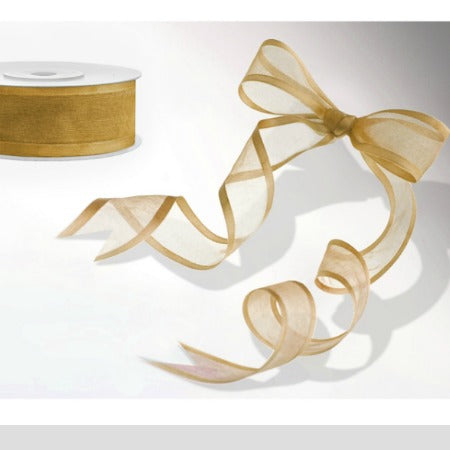 Gold Chiffon Party Ribbon I Modern Party Ribbons I My Dream Party Shop