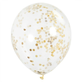 Gold Confetti Balloons I Cool Confetti Balloons I My Dream Party Shop I UK