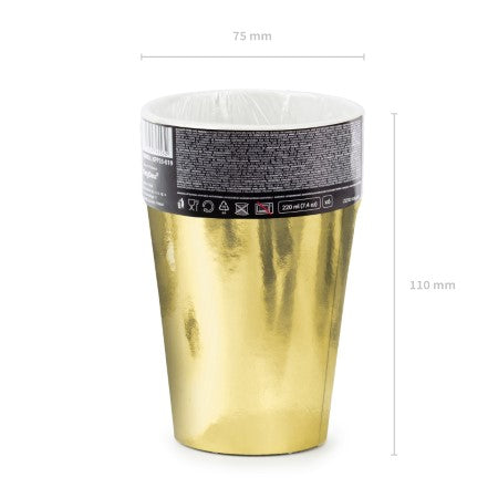 Large Gold Foil Cups I Gold Party Supplies I My Dream Party Shop UK