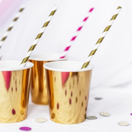 Large Gold Foil Cups I Gold Party Decorations I My Dream Party Shop UK