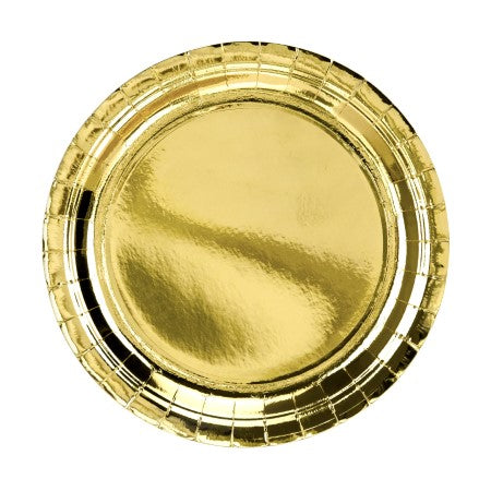 Large Round Gold Party Plates I Gold Party Supplies I My Dream Party Shop UK