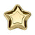 Gold Star Paper Party Plates 18 cm I Gold Party Tableware I  My Dream Party Shop