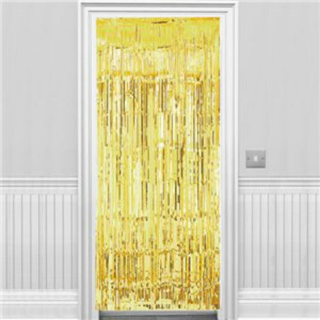 Metallic Gold Door Curtain I Modern Gold Party Decorations I My Dream Party Shop