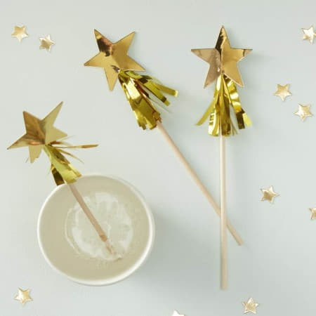 Gold Star Tassel Drink Stirrers I Set of 8 Gold Foil Drink Stirrers by Ginger Ray I UK