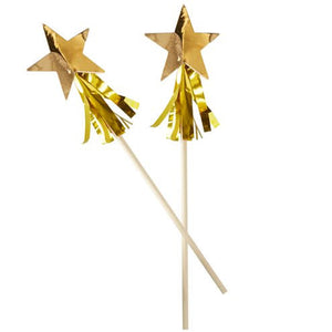 Gold Star Tassel Drink Stirrers I Gold Star with Gold Tassels Set of 8 by Ginger Ray I UK