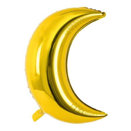 Metallic Gold Moon Balloon I Moon and Stars Balloons and Decorations I UK